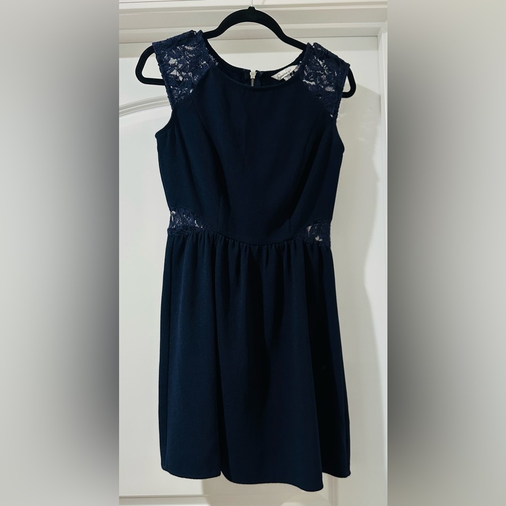 Speechless Midnight Blue Junior’s Dress